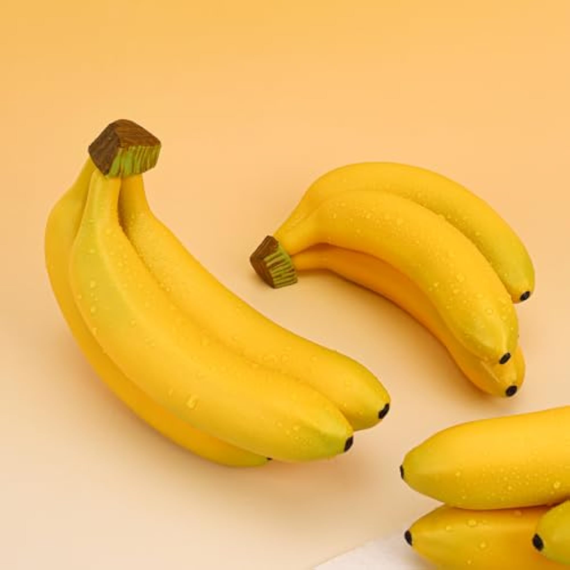 9pcs Artificial Banana Bunch Fake Fruit Decoration